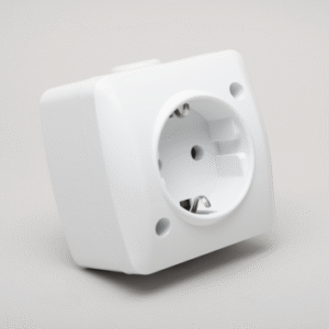 Priză Albă EL-ALSU CP IP20 | Eleganță și Funcționalitate Standard pentru Interior