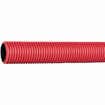 Tub corugat protecție cabluri electrice PEHD Ø50mm, roșu, 450N