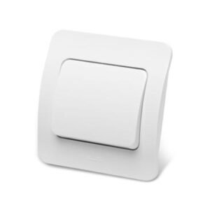 Întrerupător Simplu EL-JAZZ Alb | Design Modern și Funcționalitate Esențială