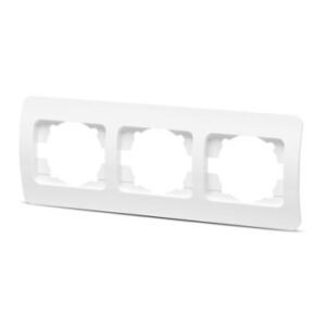 Ramă 3 Posturi EL-JAZZ Albă | Soluție Completă pentru Instalații Modulare