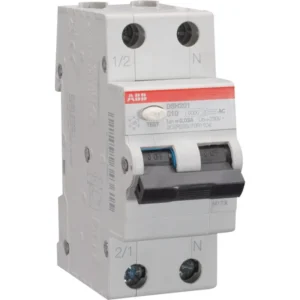 Întrerupător diferențial 10A 1P+N curba C 6kA 30mA – ABB DSH201