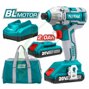 Mașină de Înșurubat cu Impact TOTAL, 20V, 2Ah, cu 2 Acumulatori