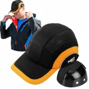 Șapcă de Lucru cu Întăritură, Negru/Orange