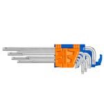 Set 9 chei imbus torx Wadfow, T10-T50, brat extra lung, Cr-V