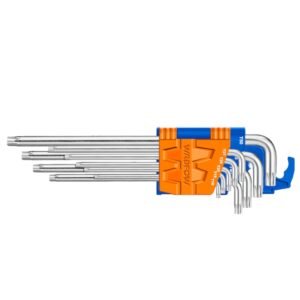 Set 9 chei imbus torx Wadfow, T10-T50, brat extra lung, Cr-V