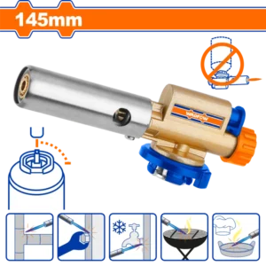 Arzator piezoelectric pentru butelie spray Wadfow, dimensiune 145mm, temperatura flacarii 1300°, multicolor