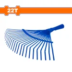 Grebla pentru gazon Wadfow, dimensiune, 36cmx40cm, otel, 22 dinti, nu include maner