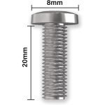 M8×20 Șurub torbant zincat – autofiletant – pachet 50 buc