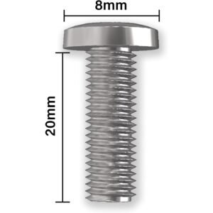 M8×20 Șurub torbant zincat – autofiletant – pachet 50 buc