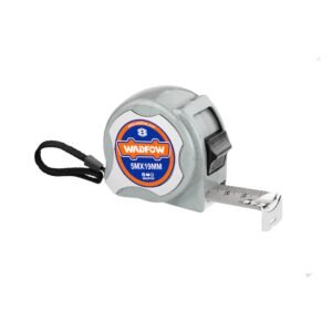 Ruleta Wadfow, 5m lungime, latime banda 19mm, gri