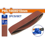 Set 2 buc hartie abraziva pentru slefuitor Wadfow, 100x610mm, P80