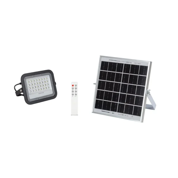 Proiector LED Solar NV V2 Telecom, 50W, 6400K, IP65, cu telecomandă