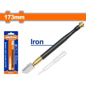 Diamant cu ulei pentru taiat sticla Wadfow, 173mm, corp fier, include pipeta