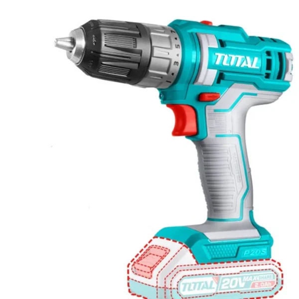 Mașină de Găurit și Înșurubat cu Acumulator TOTAL, 20V, 45Nm, 2Ah