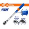 Cheie dinamometrica Wadfow, 1/2'', lungime 430mm, cuplu 40-220Nm, otel Cr-V, Cr-Mo