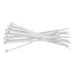 Set 100 Coliere de Cablu NV, 150x2.5 mm, Alb