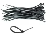 Set 100 Coliere de Cablu NV, 150x2.5 mm, Negru