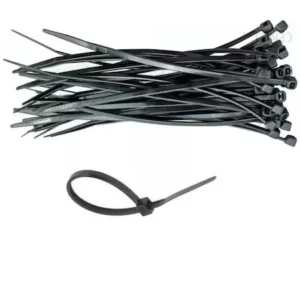 Set 100 Coliere de Cablu NV, 150x2.5 mm, Negru