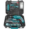 Set scule TOTAL, 101 piese, masina gaurit 650W, trusa complet echipata