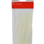 Set 100 Coliere de Cablu NV, 150x3.6 mm, Albe