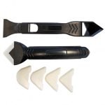 Set 2 raclete pentru netezit/indepartat silicon, abs