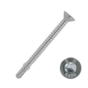 Autoforant 4,8x32 cu cap înecat, aripi și înfiletare PH2 – pentru lemn și tablă