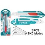 Cutter Profesional TOTAL, 18mm x 100mm, Lungime 169mm