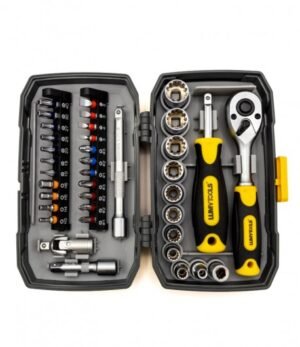 Trusa tubulare 12 pini 4-13 CRV, 1/4 inch, cu biti S2