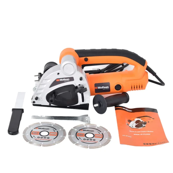 Masina de taiat caneluri Wolfson - 1500W, 125mm