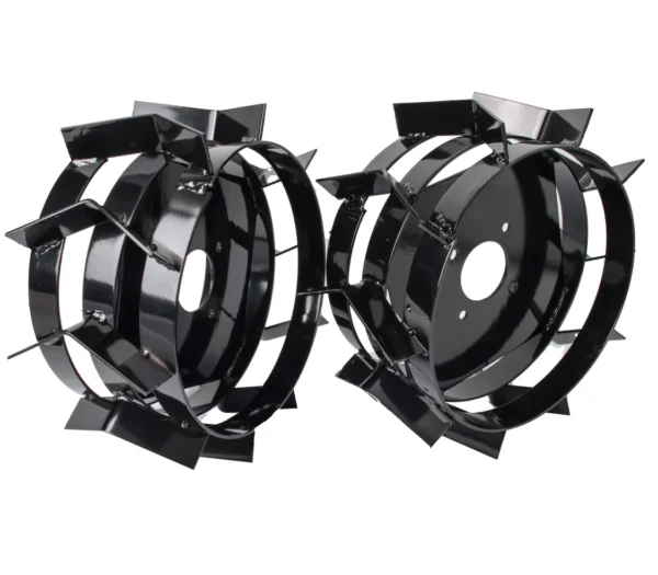 Roți Metalice Wolfson pentru Motocultor și Motosapă | Aderentă Superioară pe Teren Dificil