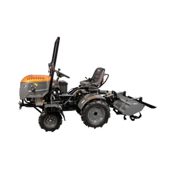 Minitractor diesel 14 CP EvoTools Plus R003 cu tracțiune 4x4 și freză spate